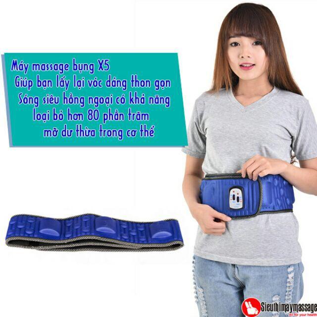 Máy Massage Bụng, Đai Massage Rung Giảm Mỡ Bụng, Thon Eo Bonyon X5