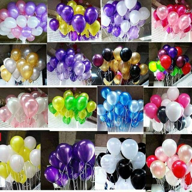 Bong bóng nhũ Thái Lan 10" chọn màu 25 cái/bịch