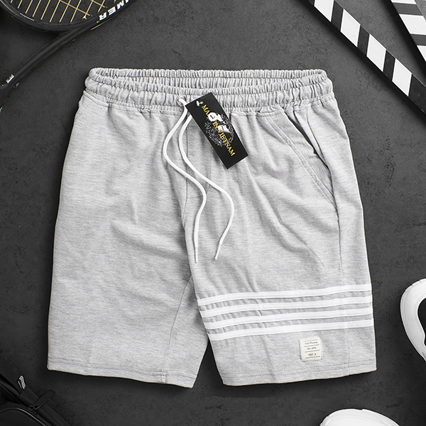 Quần Short Nam Chất Cotton  Thoáng Mát 4 Sọc Kiểu Dáng Trẻ Trung Năng Động