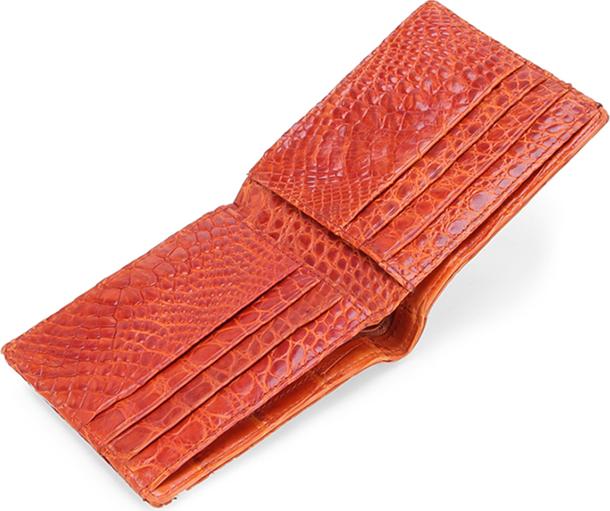 Ví Nam Da Cá Sấu Vip 2 Mặt Da Huy Hoàng HT2728 (12,5 x 10 cm) - Vàng