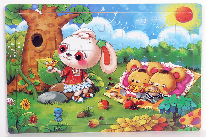 Đồ chơi tranh xếp hình 60 miếng puzzle - Đồ chơi thông minh cho bé