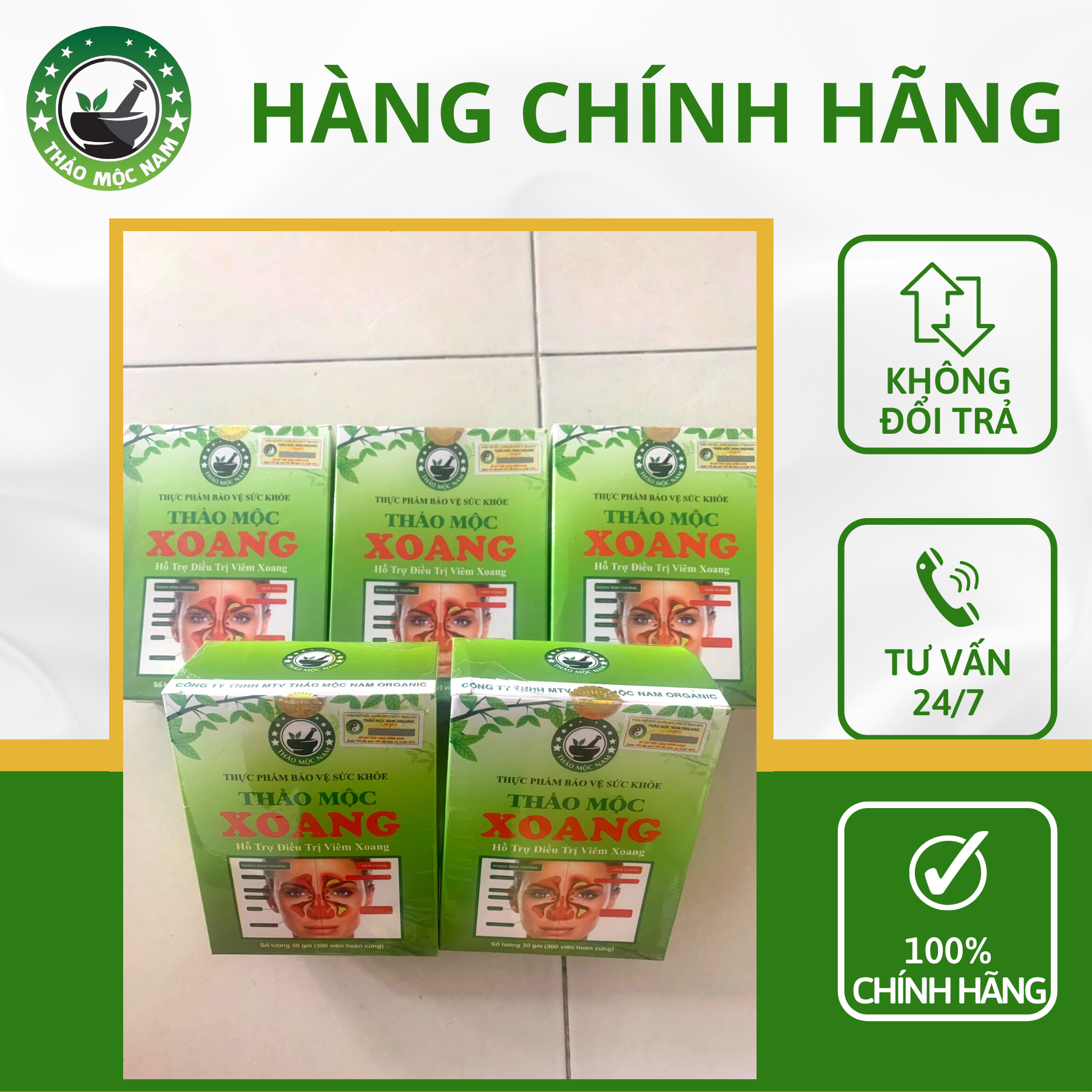 [HÀNG CHÍNH HÃNG] Combo 2 hộp Xoang của công ty Thảo mộc nam Organic