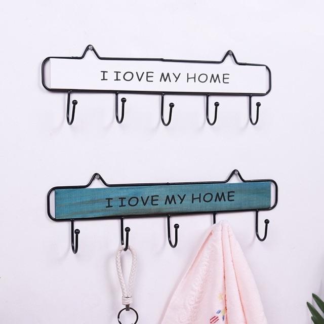 Móc treo đồ I love my home xinh xắn