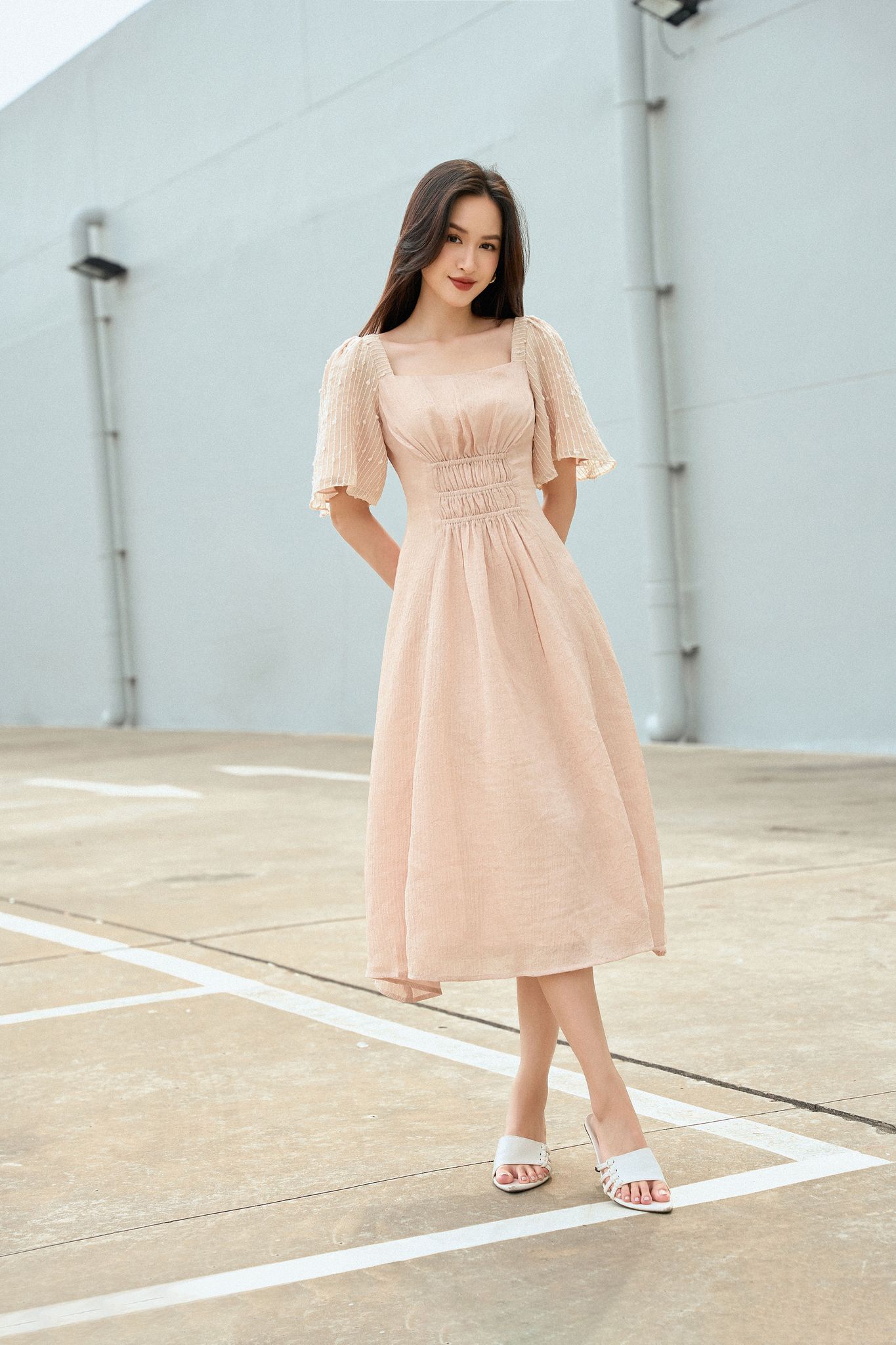 OLV - Đầm Aines Square Neck Dress