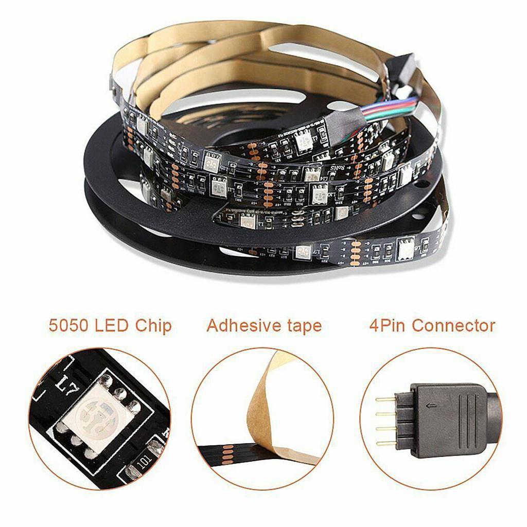 LED Strip Lights 12V  with 24 Key Remote for Bedroom Backlight