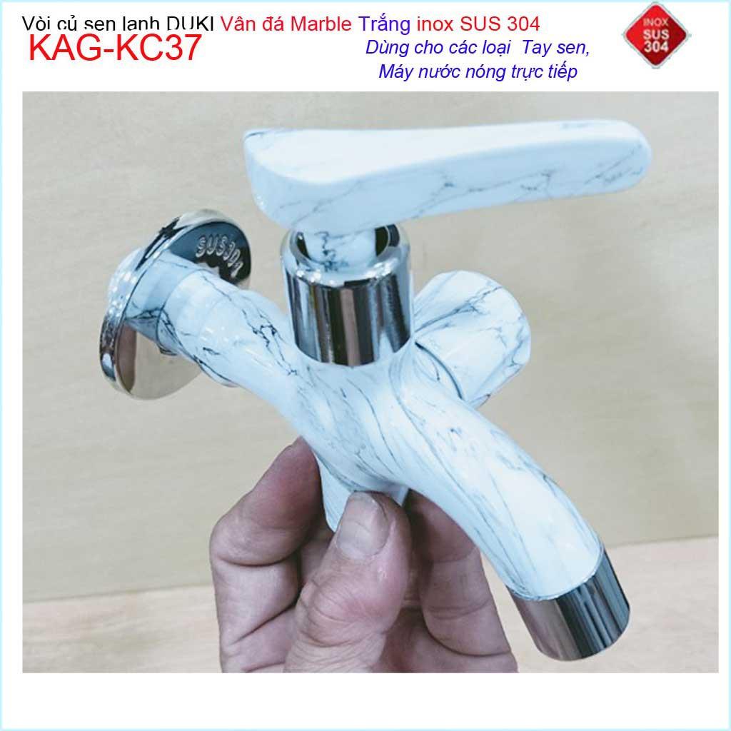 Vòi sen tắm vân đá marble Duki KAG-KC37, Củ sen tắm lạnh cao cấp đá marble