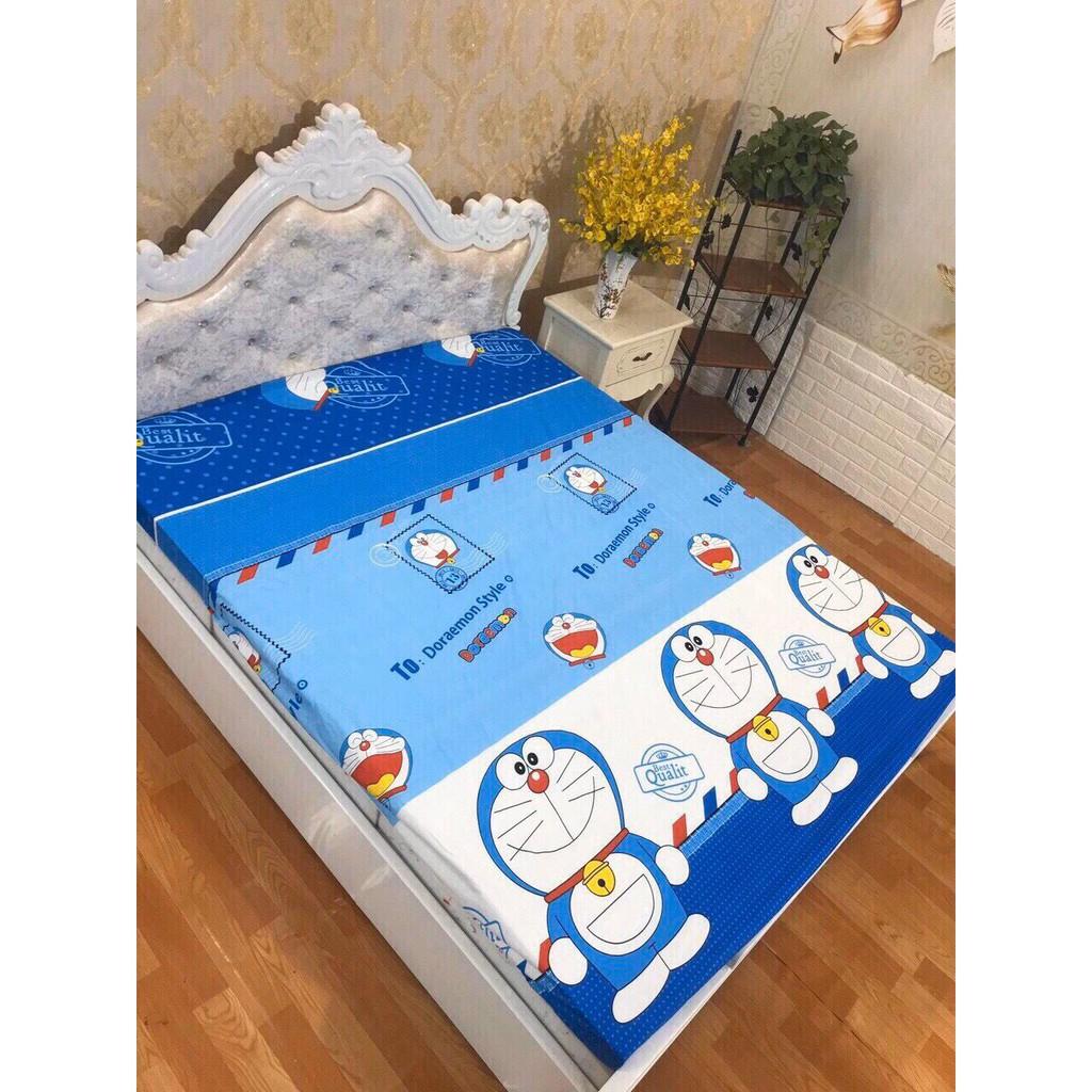 Ga chống thấm hoạ tiết cotton- nằm trực tiếp MẪU DORAEMON