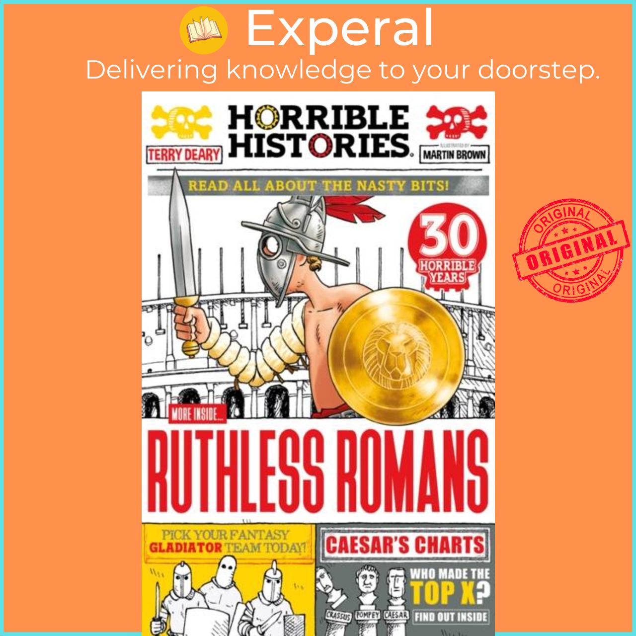 Sách - Ruthless Romans (newspaper edition) by Martin Brown (UK edition, paperback)