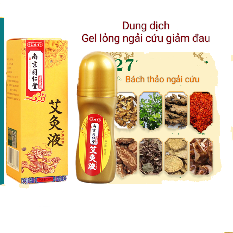 Dung dịch ngải cứu thảo dược dạng lăn.Gel ngải cứu cứu ngải giảm đau xương khớp 50ml