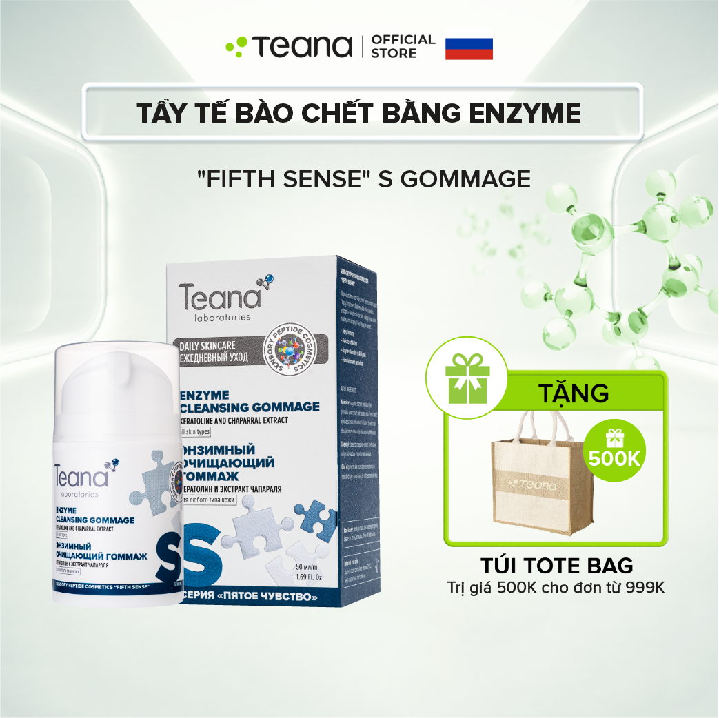 Tẩy tế bào chết bằng enzyme Teana &quot;Fifth Sense&quot; S Enzyme Cleansing Gommage làm sạch sâu lỗ chân lông