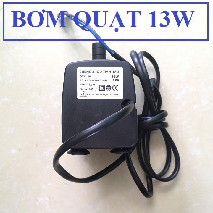 Bơm quạt hơi nước 13W đen - tự ngắt
