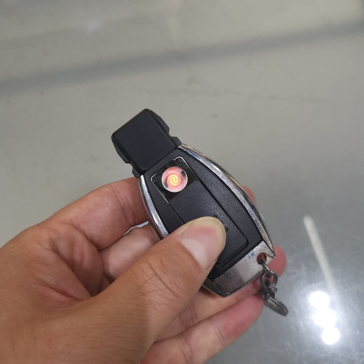 Hột quẹt bật lửa điện sạc usb móc khóa xe hơi MERCEDES fullbox - sạc điện