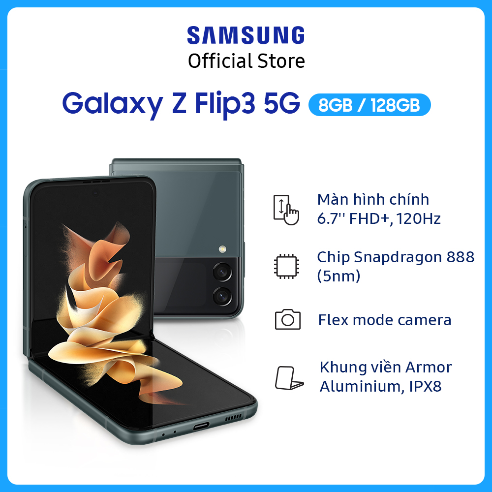 Điện Thoại Samsung Galaxy Z Flip 3 (128GB) - Hàng Chính Hãng