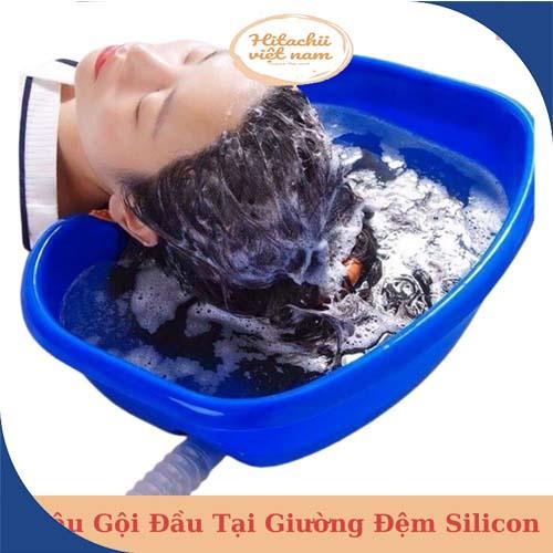 Chậu Gội Đầu Nhựa Tại Giường Chăm Sóc Người Thân Hiệu Quả Tiện Dụng, Thau Gội Đầu Có Đệm Cao Su Tại Nhà