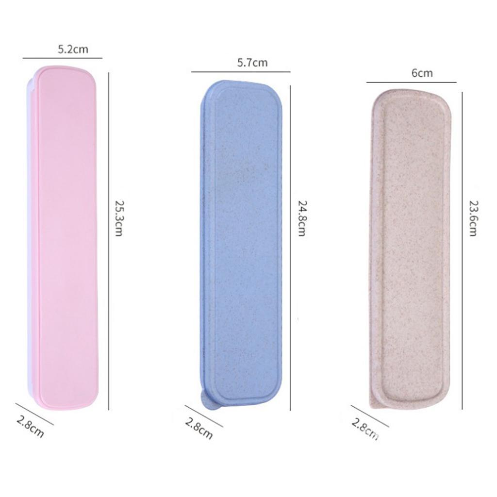 2x   Tableware Storage Case, Portable Travel Flatware Storage Box for Chopsticks