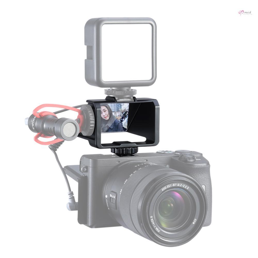 Màn hình lật với ngàm gắn camera quay video Youtuber