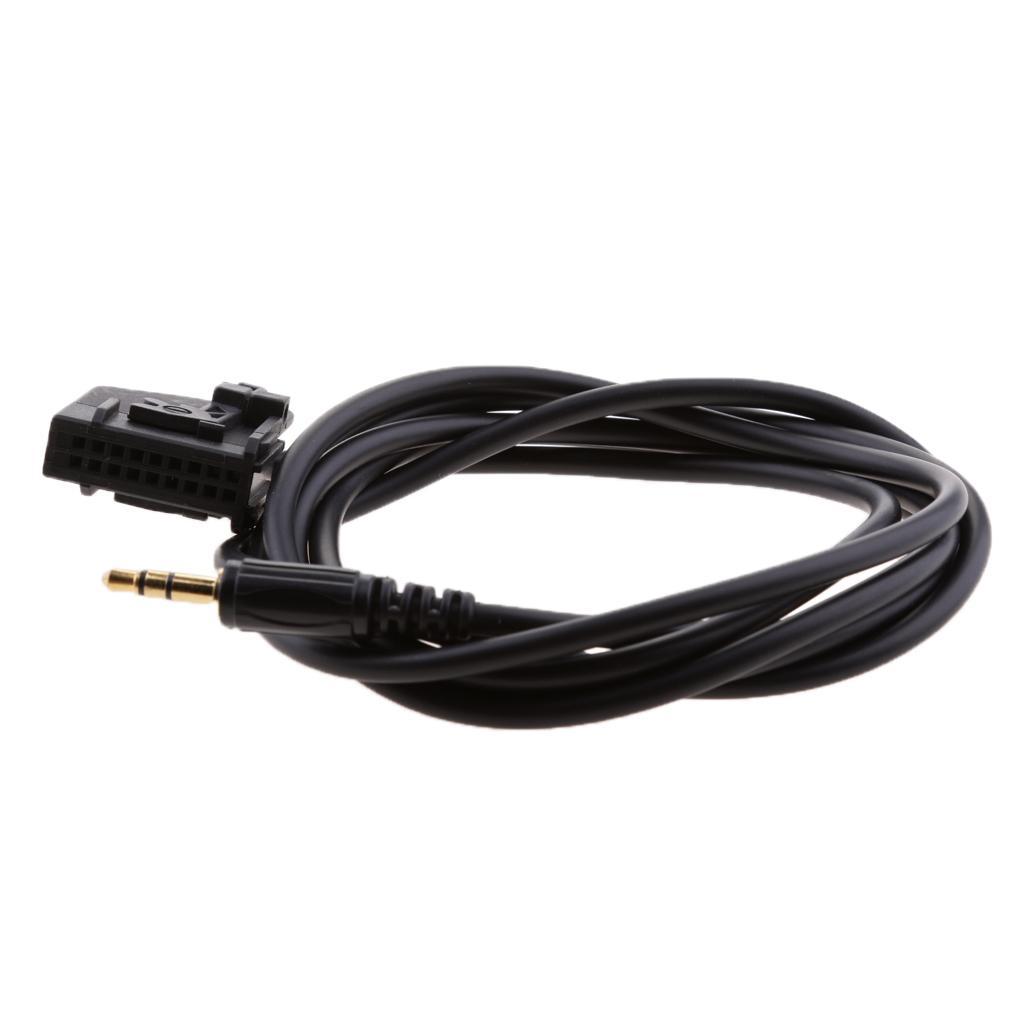 Car 3.5mm Male AUX Audio  Interface Adapter Cable for  W209 W211 W461