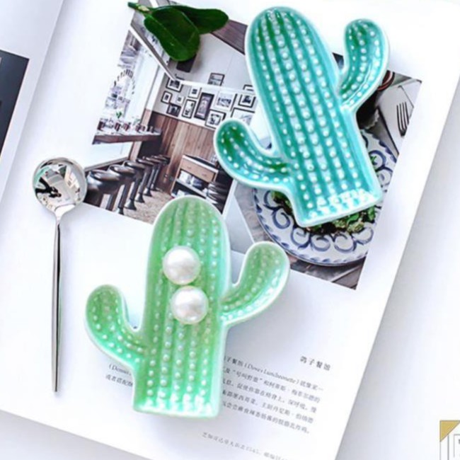 Chén bát sứ hình xương rồng