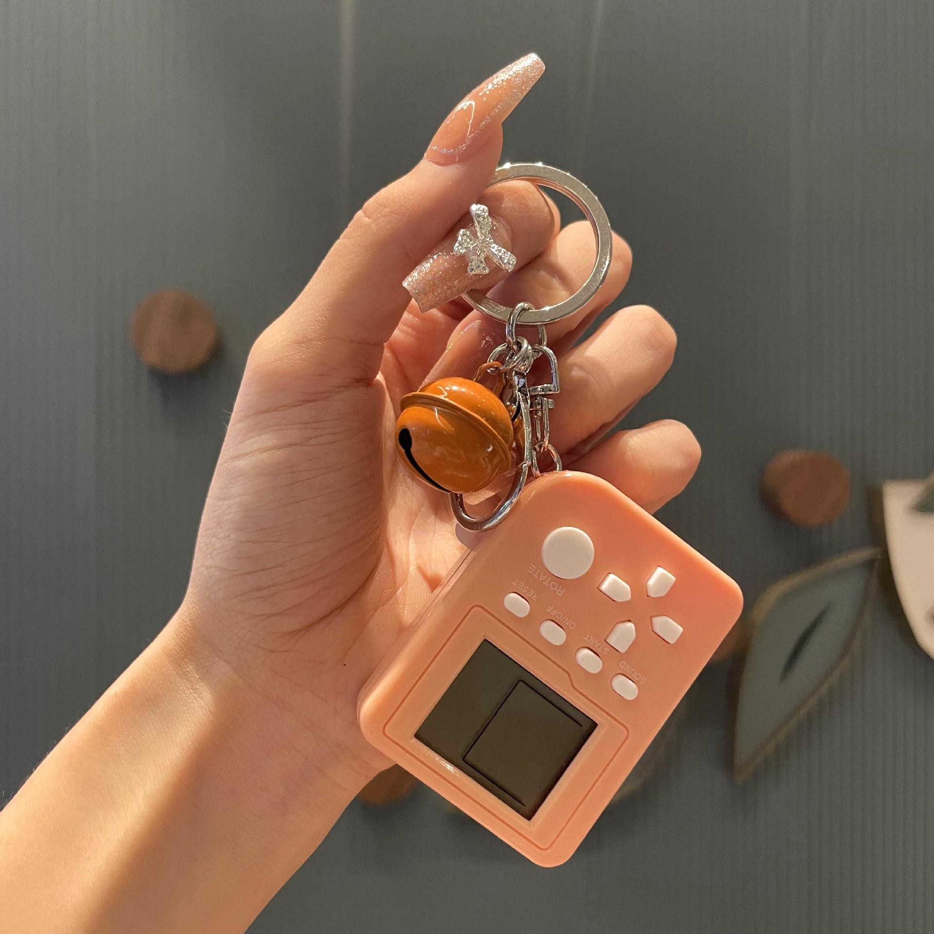 Tốt Nhất Cầm Tay Nhỏ Tay Cầm Chơi Game Mini Retro Tetris Tay Cầm Chơi Game Điện Tử Cầm Tay Tay Cầm Chơi Game Ô Tô Móc Khóa