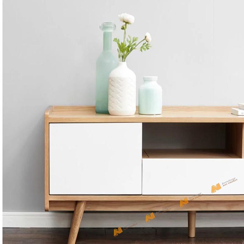 Made in VN Kệ tivi gia đình nhỏ gọn phong cách hiện đại gỗ mdf 17mm công ty Mộc Phát độ bền trên 30 năm AN062