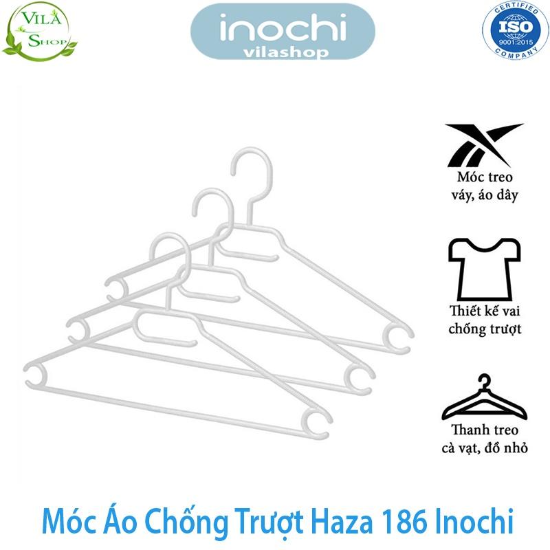 Móc Treo Quần Áo, Móc Quần Áo Chống Trượt Hara 186, Bộ Sưu Tập Móc Quần Áo Người Lớn Nhựa Cao Cấp Inochi