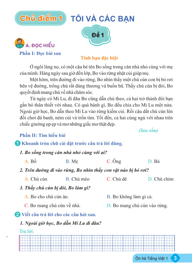 Sách - Ôn Hè Tiếng Việt 1 (Biên Soạn Theo Chương Trình GDPT mới Kết Nối Tri Thức) - ndbooks