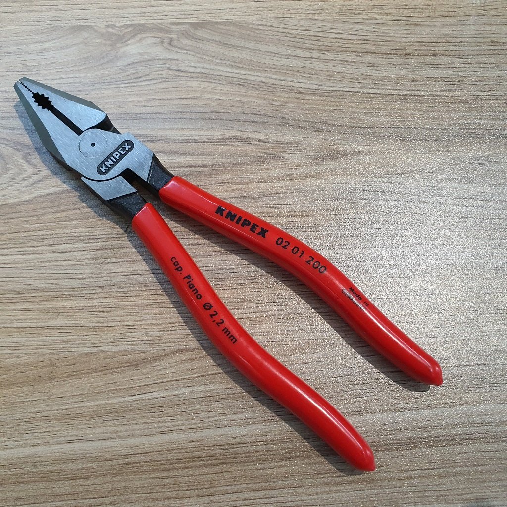 Kìm Knipex Đa Năng Lưỡi Cắt 63 HRC chiều dài 200mm - 02 01 200