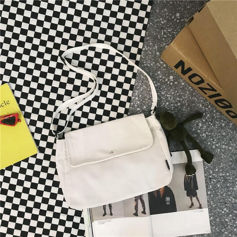 Túi Vải Đeo Chéo Nam, Nữ Basic, Túi Vải Canvas Đựng Đồ Tiện Lợi Kiểu Dáng Đơn Giản - OTV023 - Ope Store