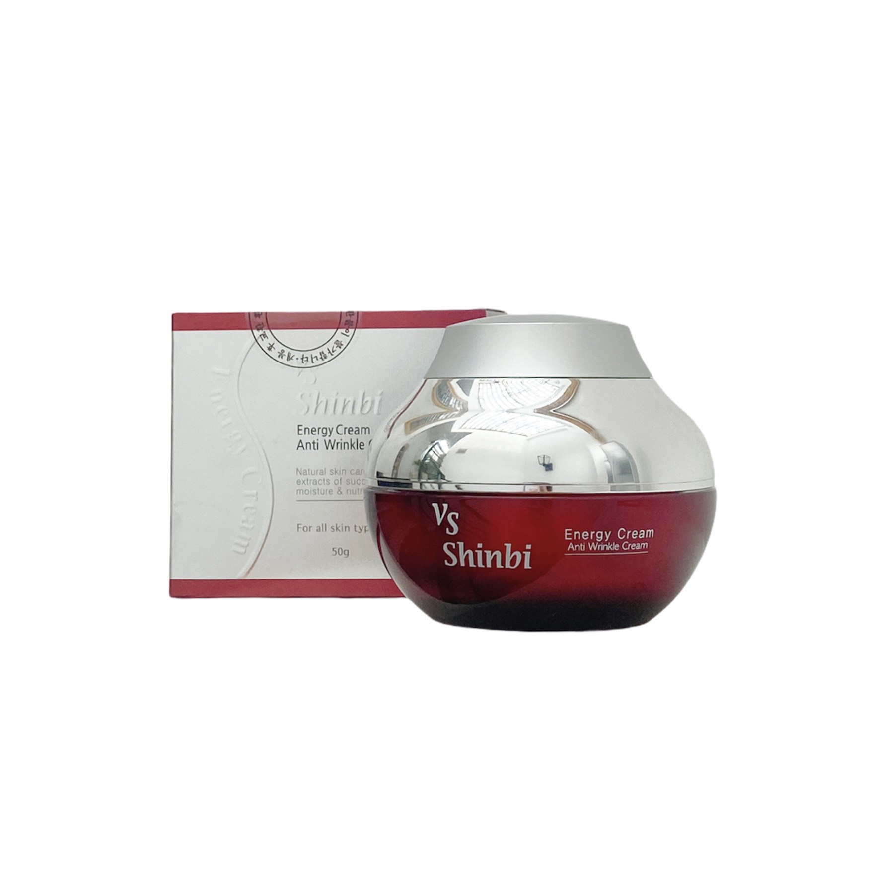 VS Shinbi Energy Cream Anti Wrinkle Cream Kem Dưỡng Trắng Da Chuyên Sâu Mờ Thâm Nám, Tạo Sự Đàn Hồi Cho Da Giảm Nếp Nhăn Và Chống Lão Hóa Da 50G