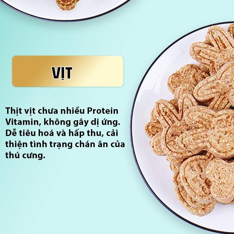 Bánh quy sữa 400g vị Gà,Bò,Vịt,Rau củ (snack, bánh thưởng) cho chó mèo, thú cưng Funny U