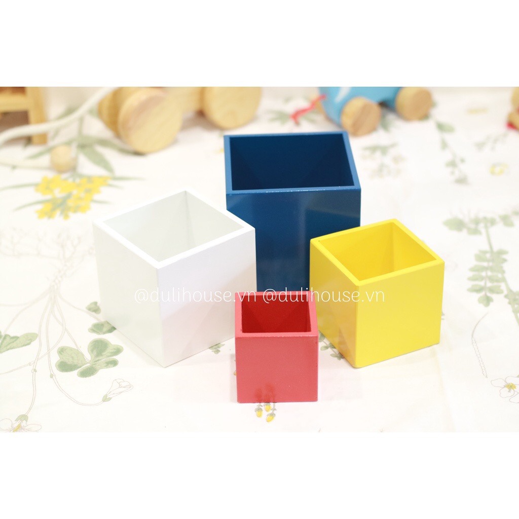 Đồ chơi lồng hộp vuông gỗ trí tuệ việt nam-Đồ chơi thông minh giáo dục cho Bé