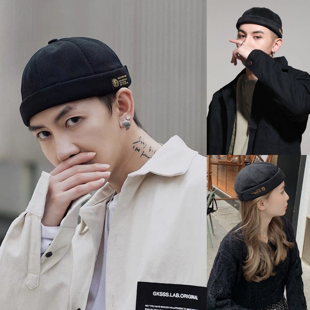 Mũ Nồi Beret, Nón Beanie, Mũ Tròn Nữ Nam Không Vành Cực Kỳ Phong Cách MD09