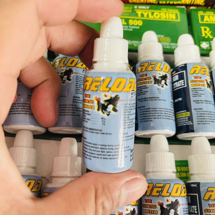 Reload Plus 15ml - Chống Rớt Bo Cho Gà Đi Xa-Vận Chuyển Lâu