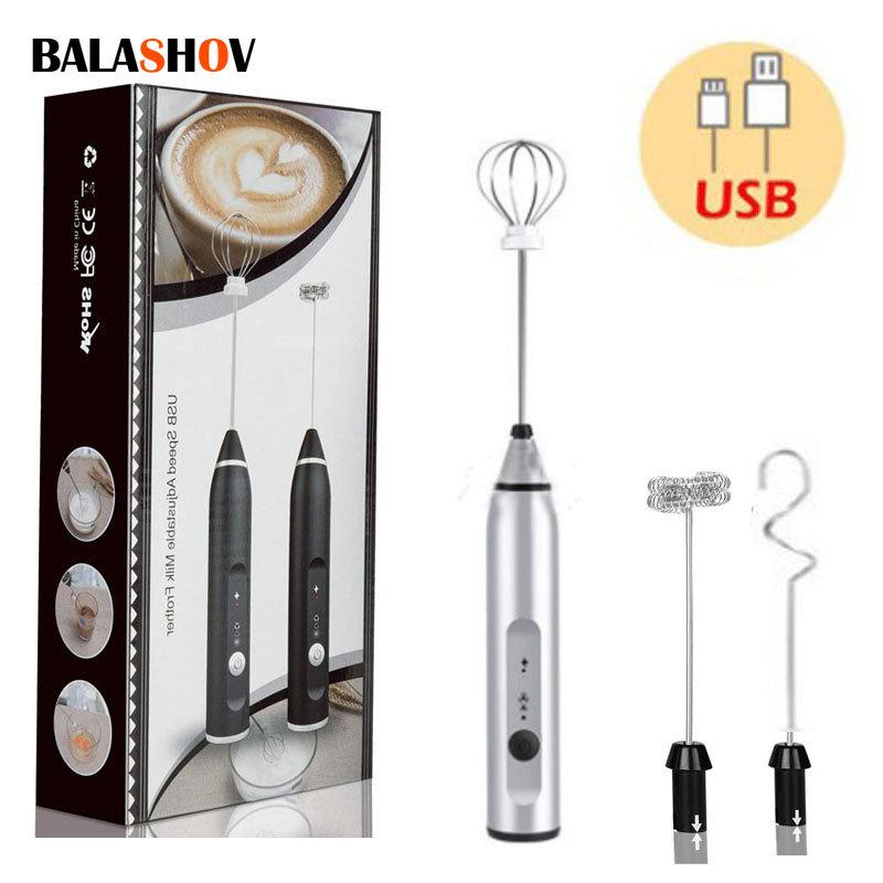 Không Dây Sữa Frothers Điện Cầm Tay Với USB Điện Mini Cà Phê Đánh Trộn Cho Cà Phê Cappuccino Kem