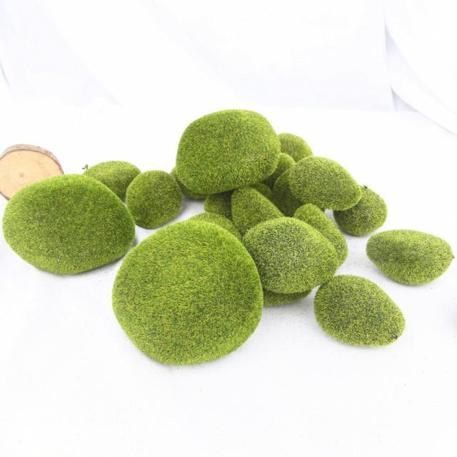 Một túi rêu xốp 6 viên trang trí tiểu cảnh, bể cá