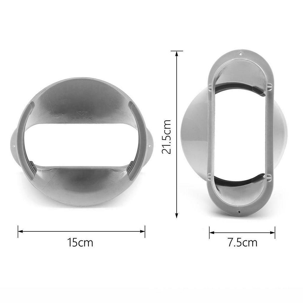 5.9in Exhaust Hose Adaptor Conditioner Tube Connector