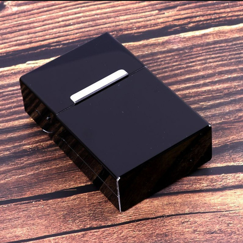 Hộp Đựng Thuốc 20 Điếu Lớn Ngắn Kim Loại Bóng Trơn 5 Màu