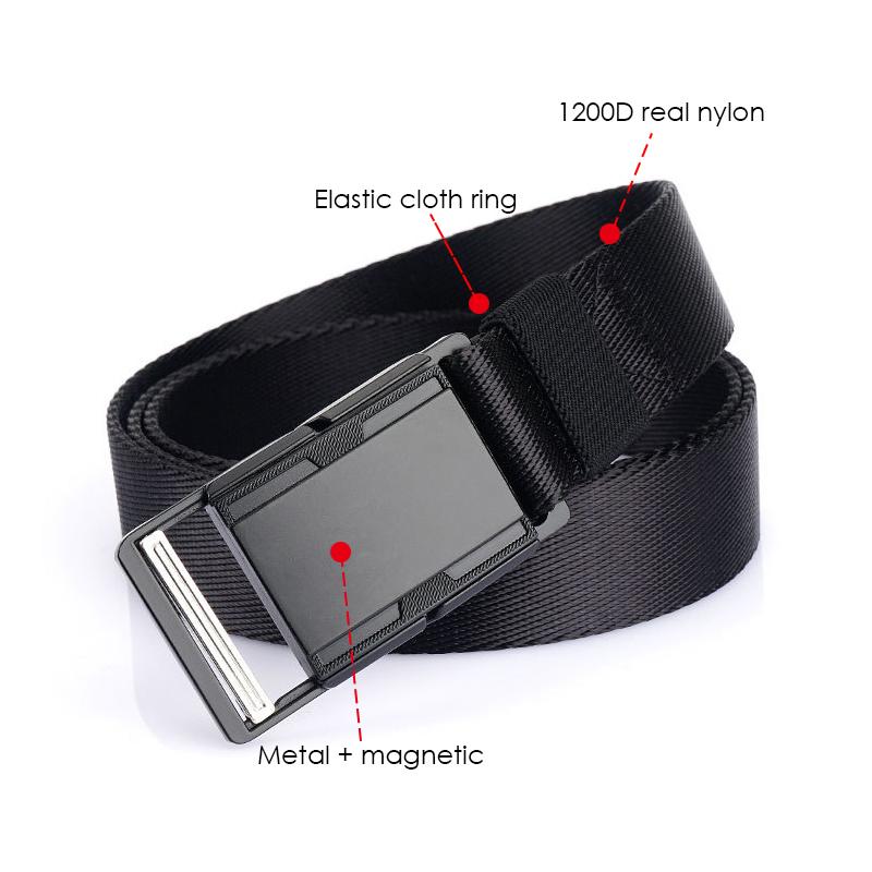 Chính Thức Xác Thực Unisex Chiến Thuật Đai Chống Rỉ Sét Kim Loại Khóa Nam Châm Công Việc Ngoài Trời Dây MềM MạI Thực Nylon Quân Sự Thắt Lưng Nam