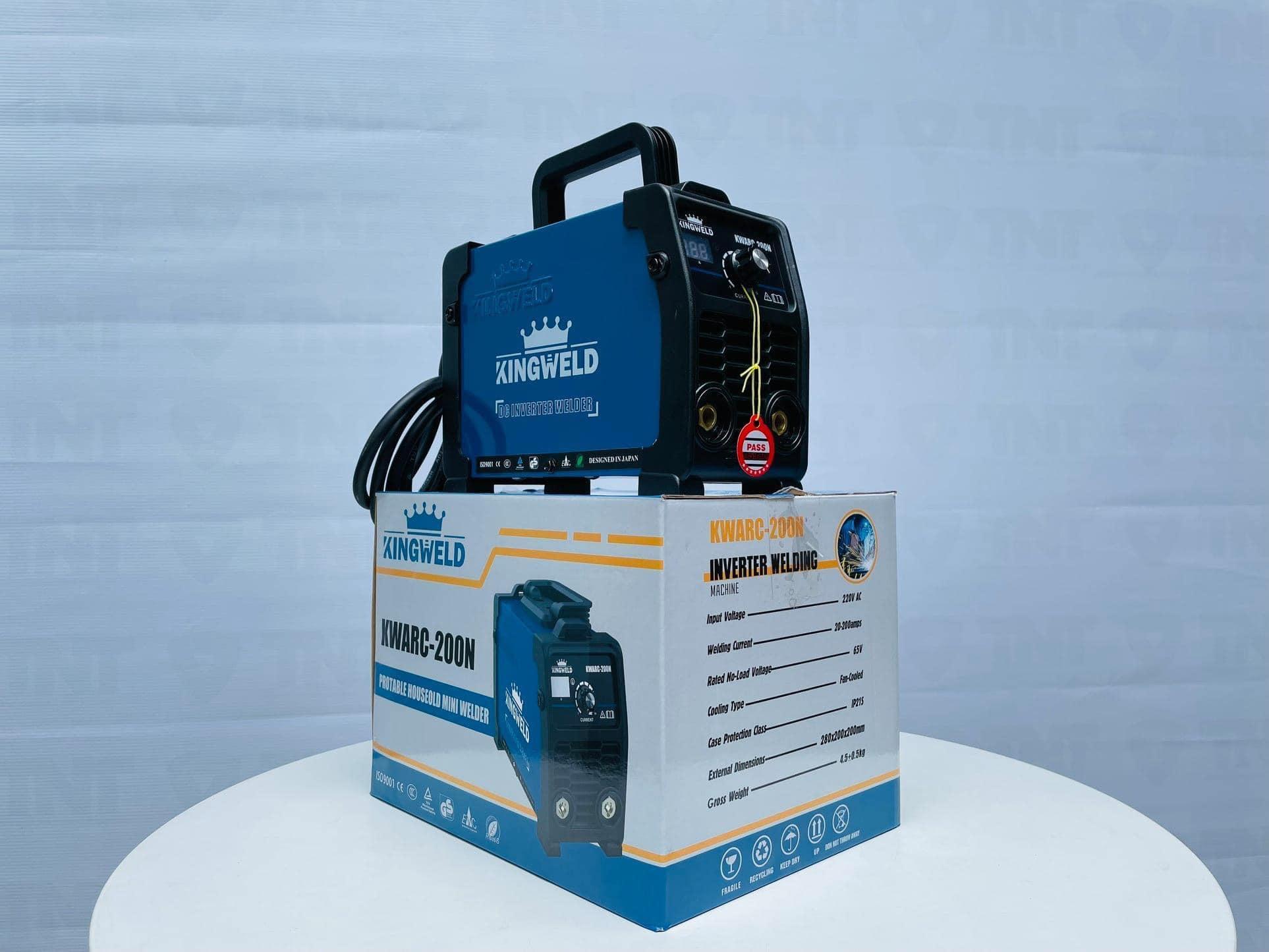 MÁY HÀN QUE MINI ĐIỆN TỬ KINGWELD KWARC-200N - HÀNG CHÍNH HÃNG