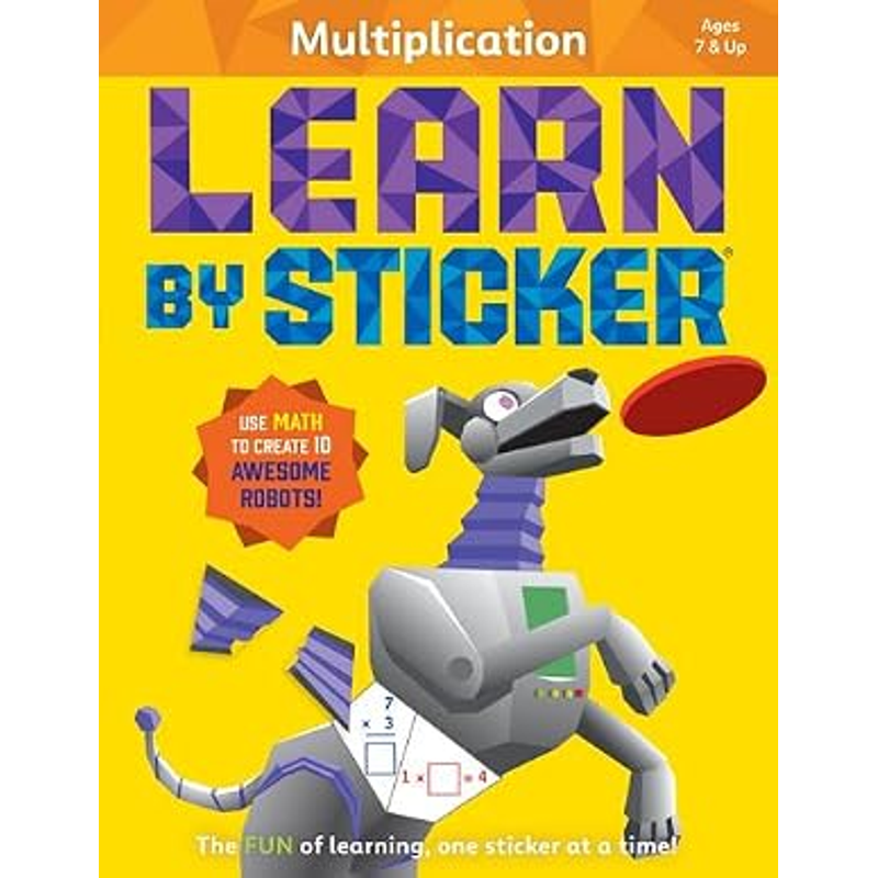Sách Learn by Sticker: Multiplication