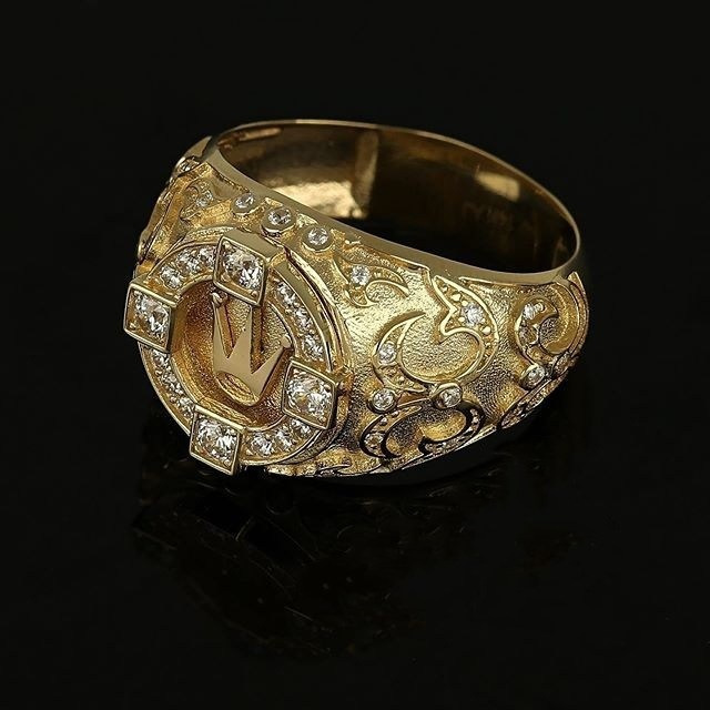 Combo Nhẫn Vương Miện, Hợp Nam Nữ Phong Phong cách Hoàng Gia Châu Âu, chất liệu hợp kim mạ vàng 7.999k, đính 46 viên đá,  Kèm túi đựng Cung Hỷ