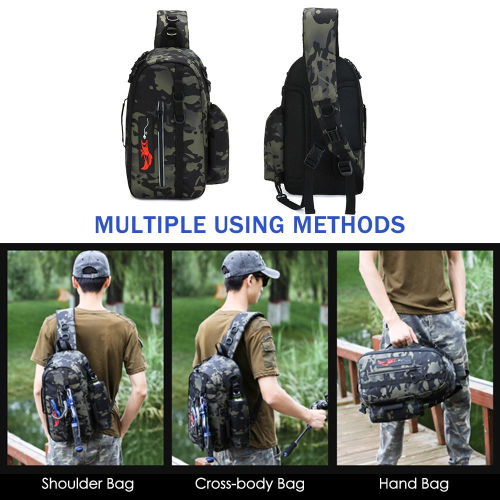 Fishing Bag Fishing Tackle Shoulder Bag Travel Carry Bag Fishing Reel Storage Bag