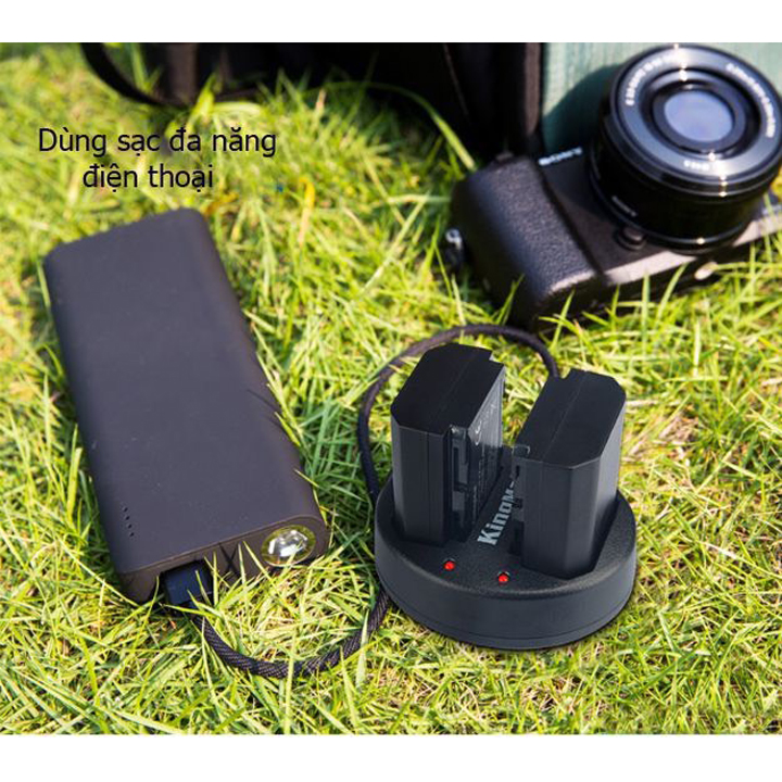 Bộ 2 pin sạc và đốc sạc đôi KingMa NP-FZ100 cho Sony A9 A7III A7RIII - Hàng chính hãng