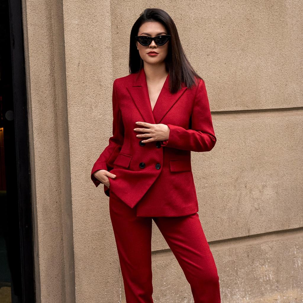 Áo Blazer kiểu 4 cúc màu đỏ 2NDDATE BL028R