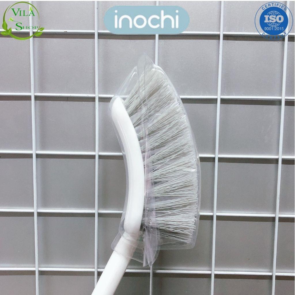 Chổi Cọ Toilet, Chổi Cọ Nhà Tắm Nhà Vệ Sinh ĐẦU CONG Kirei Inochi, Cán Cầm Dài Chắc Chắn