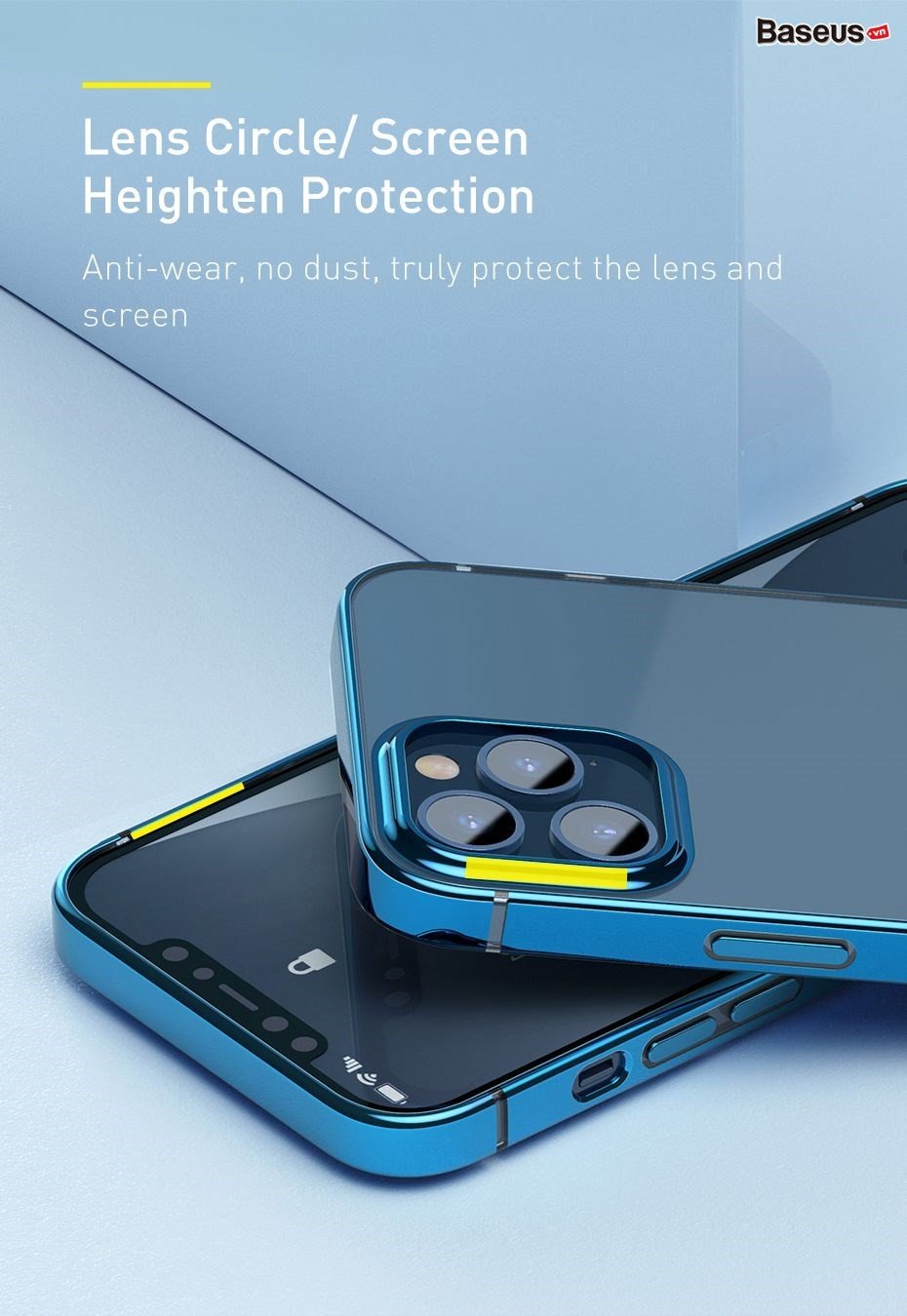 Ốp lưng Silicone dẽo trong suốt viền si màu Baseus Shining Case cho iPhone 12 mini / iPhone 12 / iPhone 12 Pro / iPhone 12 Promax_Hàng Nhập Khẩu