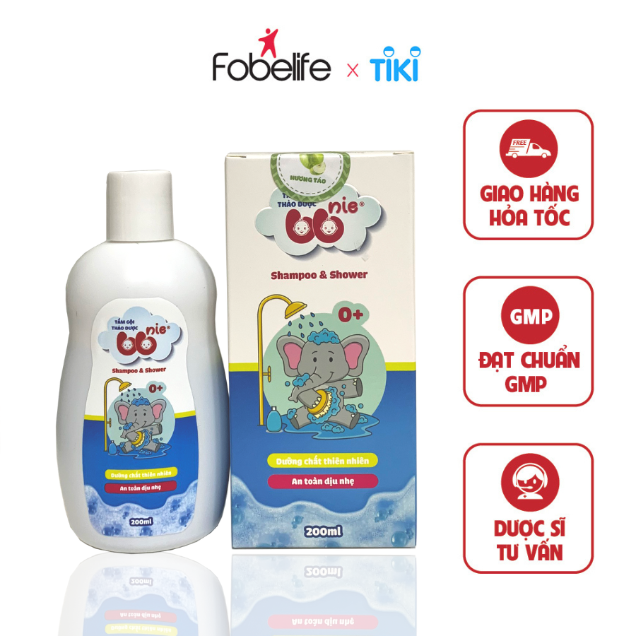 Nước Tắm Gội Thảo Dược Ngăn Ngừa Rôm Sảy Bảo Vệ Da Cho Bé BB Nie ( Chai 200ml )