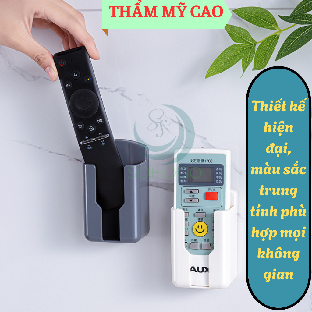 Hộp Đựng Remote Dán Tường Tiện Lợi -Kệ Gắn Tường Đựng Remote – Không Cần Khoan