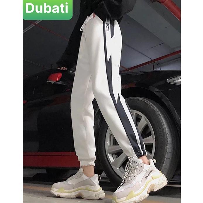 QUẦN JOGGER THỂ THAO TIA SÉT CHẤT NỈ DA CÁ NAM NỮ CÓ BO SANG CHẢNH MỚI -DUBATI FASHION