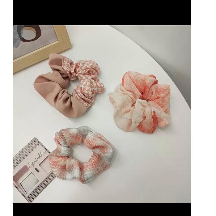 Dây buộc tóc, cột tóc scrunchies phong cách Hàn Quốc dễ thương